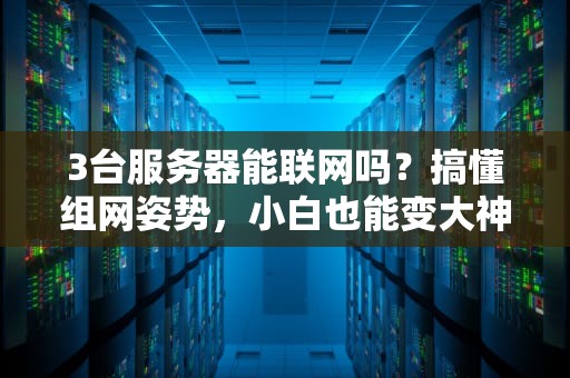 3台服务器能联网吗？搞懂组网姿势，小白也能变大神！