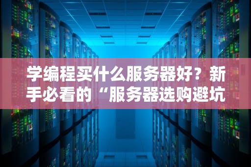 学编程买什么服务器好？新手必看的“服务器选购避坑指南”