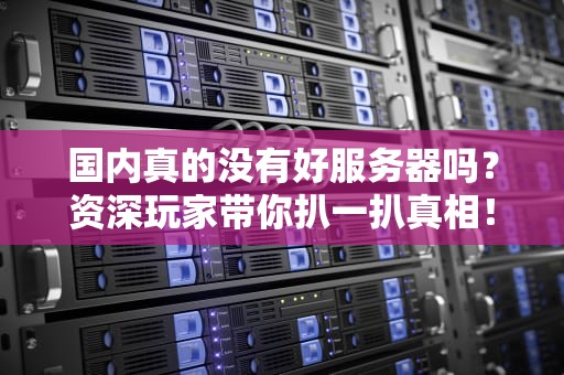 国内真的没有好服务器吗？资深玩家带你扒一扒真相！