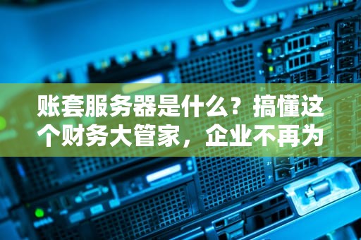 账套服务器是什么？搞懂这个财务大管家，企业不再为数字头疼！