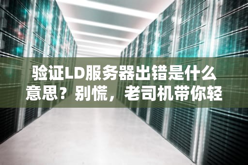 验证LD服务器出错是什么意思？别慌，老司机带你轻松排雷！