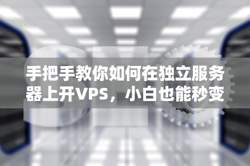 手把手教你如何在独立服务器上开VPS，小白也能秒变老司机！