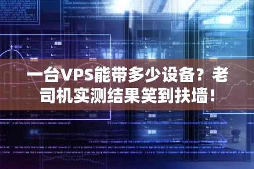 一台VPS能带多少设备？老司机实测结果笑到扶墙！