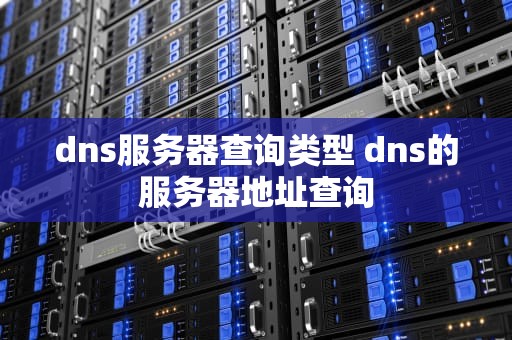 dns服务器查询类型 dns的服务器地址查询