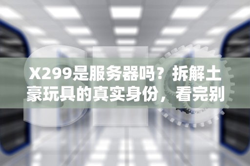 X299是服务器吗？拆解土豪玩具的真实身份，看完别笑出声！