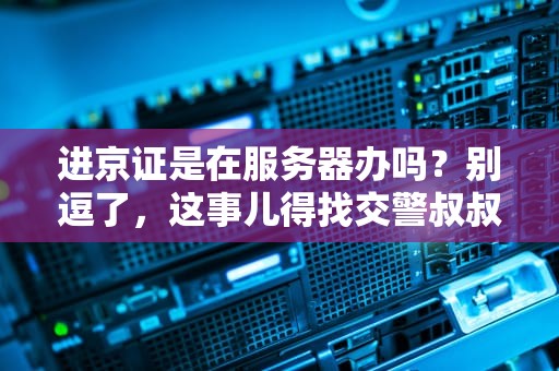 进京证是在服务器办吗？别逗了，这事儿得找交警叔叔！