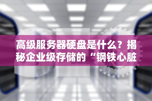 高级服务器硬盘是什么？揭秘企业级存储的“钢铁心脏”！