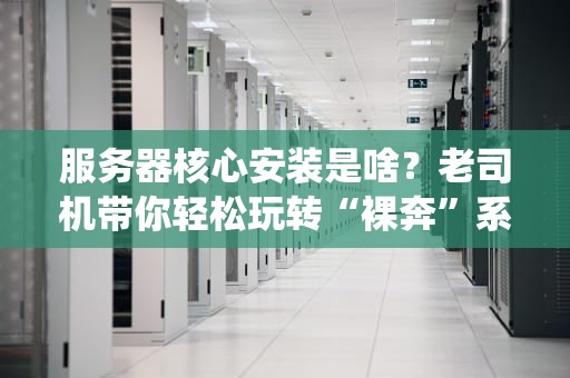 服务器核心安装是啥？老司机带你轻松玩转“裸奔”系统！