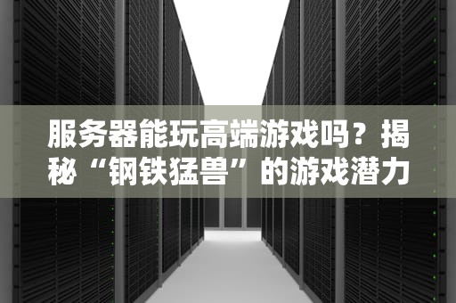 服务器能玩高端游戏吗？揭秘“钢铁猛兽”的游戏潜力！