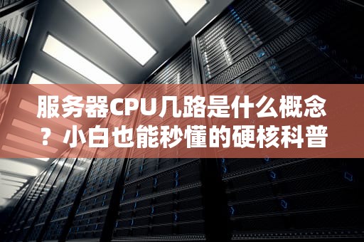 服务器CPU几路是什么概念？小白也能秒懂的硬核科普！