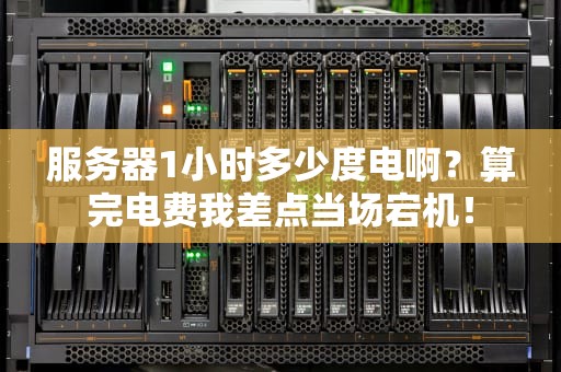 服务器1小时多少度电啊？算完电费我差点当场宕机！