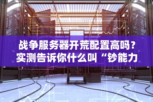 战争服务器开荒配置高吗？实测告诉你什么叫“钞能力”与“性价比”的终极对决！