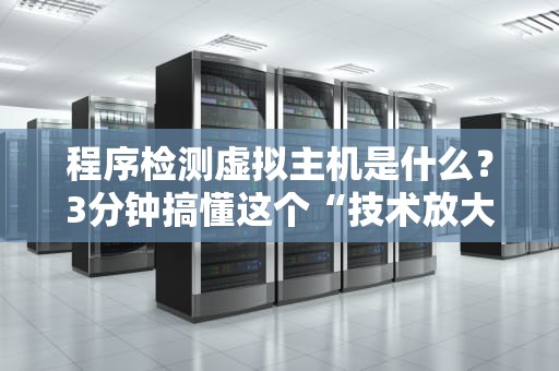 程序检测虚拟主机是什么？3分钟搞懂这个“技术放大镜”的妙用！