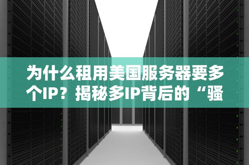 为什么租用美国服务器要多个IP？揭秘多IP背后的“骚操作”和硬核技术！