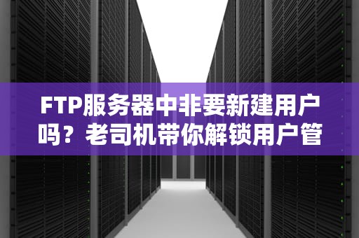 FTP服务器中非要新建用户吗？老司机带你解锁用户管理骚操作！