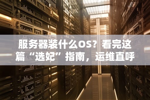 服务器装什么OS？看完这篇“选妃”指南，运维直呼内行！