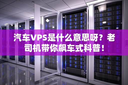 汽车VPS是什么意思呀？老司机带你飙车式科普！