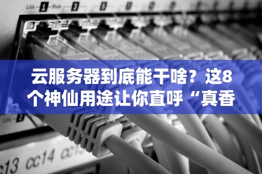 云服务器到底能干啥？这8个神仙用途让你直呼“真香”！