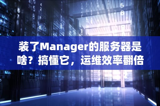 装了Manager的服务器是啥？搞懂它，运维效率翻倍不是梦！