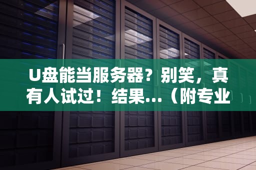U盘能当服务器？别笑，真有人试过！结果…（附专业测评）