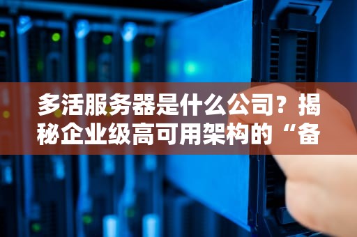 多活服务器是什么公司？揭秘企业级高可用架构的“备胎”哲学
