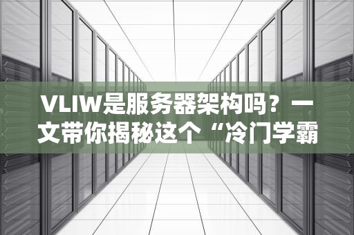 VLIW是服务器架构吗？一文带你揭秘这个“冷门学霸”的硬核真相！