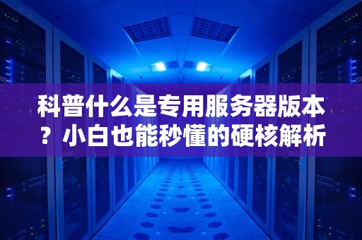 科普什么是专用服务器版本？小白也能秒懂的硬核解析！