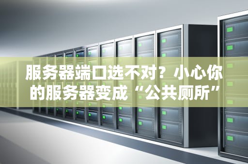 服务器端口选不对？小心你的服务器变成“公共厕所”！