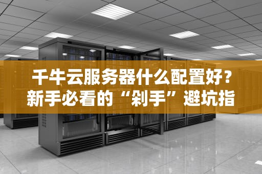 千牛云服务器什么配置好？新手必看的“剁手”避坑指南！