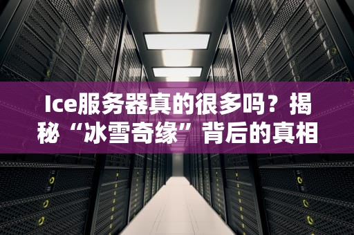 Ice服务器真的很多吗？揭秘“冰雪奇缘”背后的真相！