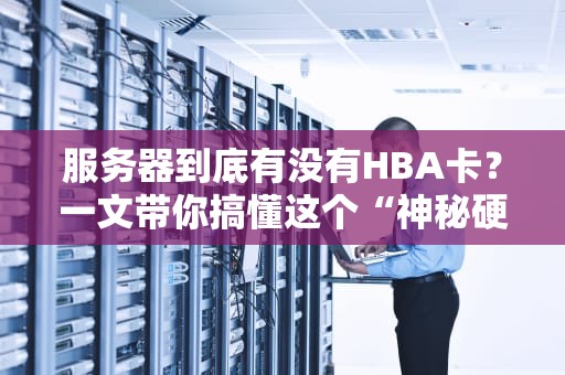 服务器到底有没有HBA卡？一文带你搞懂这个“神秘硬件”的真相！