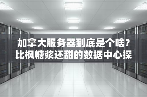加拿大服务器到底是个啥？比枫糖浆还甜的数据中心探秘！