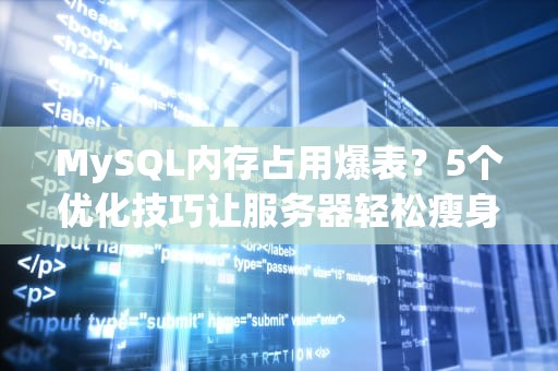 MySQL内存占用爆表？5个优化技巧让服务器轻松瘦身！