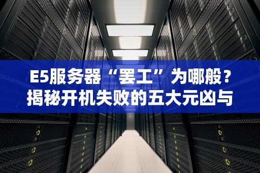 E5服务器“罢工”为哪般？揭秘开机失败的五大元凶与急救指南！