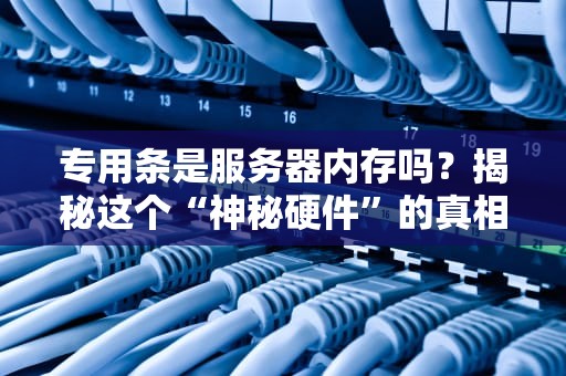 专用条是服务器内存吗？揭秘这个“神秘硬件”的真相！