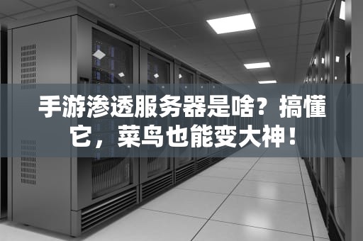 手游渗透服务器是啥？搞懂它，菜鸟也能变大神！