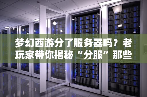 梦幻西游分了服务器吗？老玩家带你揭秘“分服”那些事儿，选错区哭三年！