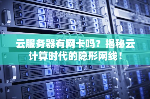 云服务器有网卡吗？揭秘云计算时代的隐形网线！
