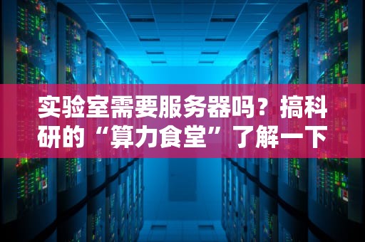 实验室需要服务器吗？搞科研的“算力食堂”了解一下！