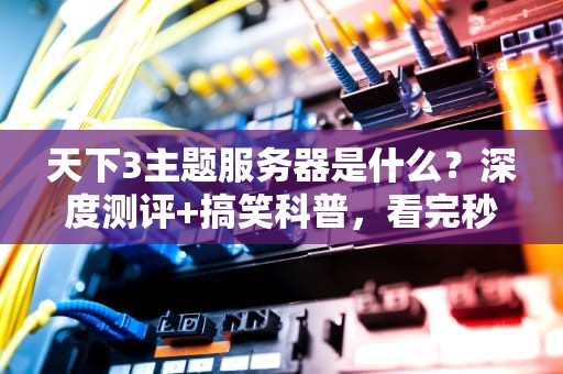 天下3主题服务器是什么？深度测评+搞笑科普，看完秒懂！