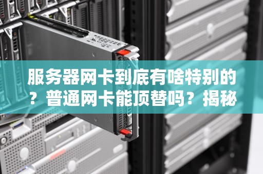 服务器网卡到底有啥特别的？普通网卡能顶替吗？揭秘网卡界的“特种兵”