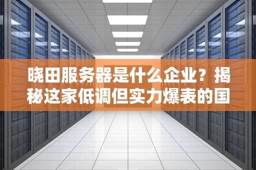 晓田服务器是什么企业？揭秘这家低调但实力爆表的国产服务器品牌！