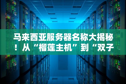 马来西亚服务器名称大揭秘！从“榴莲主机”到“双子塔云”，这些奇葩名字你听过几个？