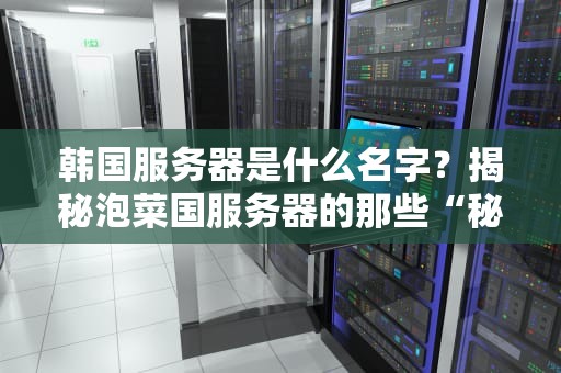 韩国服务器是什么名字？揭秘泡菜国服务器的那些“秘密武器”！