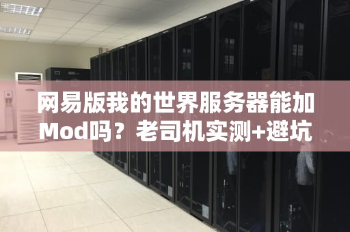网易版我的世界服务器能加Mod吗？老司机实测+避坑指南！