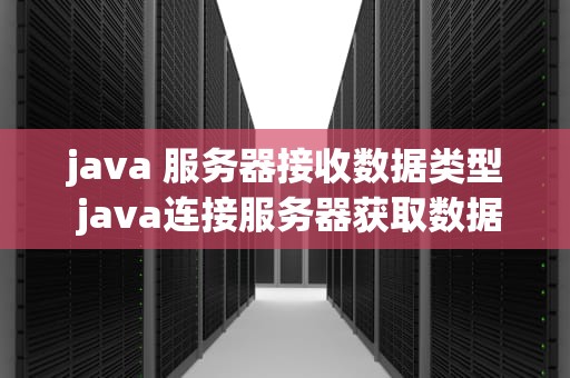 java 服务器接收数据类型 java连接服务器获取数据