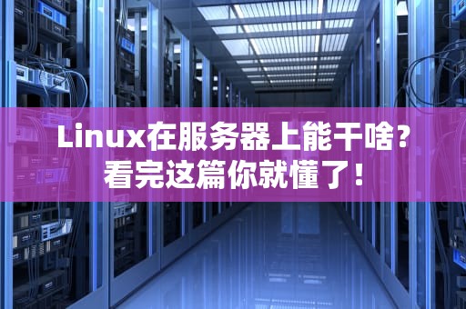Linux在服务器上能干啥？看完这篇你就懂了！