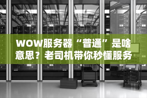 WOW服务器“普通”是啥意思？老司机带你秒懂服务器那些事儿！