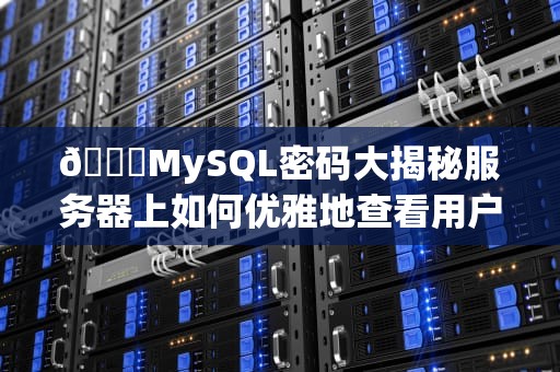 🔍MySQL密码大揭秘服务器上如何优雅地查看用户名和密码？(附5种安全方案)