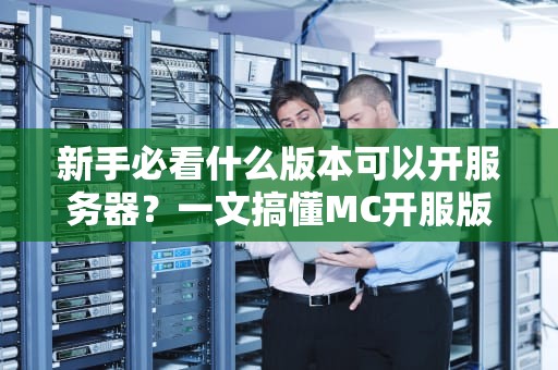 新手必看什么版本可以开服务器？一文搞懂MC开服版本选择指南！